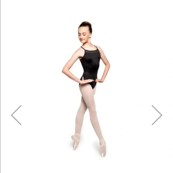 Russian Pointe Black Leotard Size Small She’s Determined Camisole - Picture 2 of 8